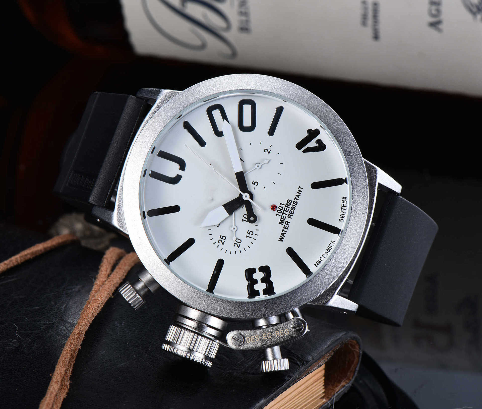 Men's Large Dial Automatic Mechanical Watch For Stylish Gentlemen_voghion.com