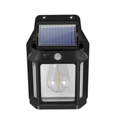 New outdoor solar tungsten filament wall light, rain-sensing wall light, courtyard light, small night light with three-level adjustable atmosphere light