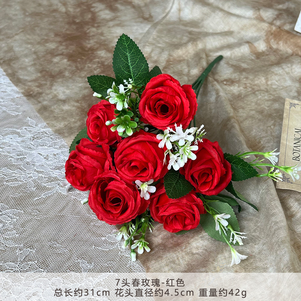 RLY-7 rosas de primavera-Rojo