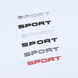 适用于路虎揽胜运动版新款SPORT车标金属车贴尾门字母标后标志贴