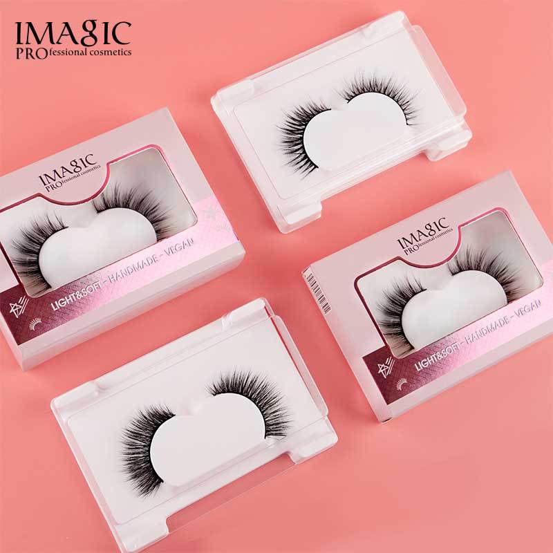 IMAGIC单对假睫毛3D立体蓬松浓密卷翘自然纤长仙子小恶魔假睫毛