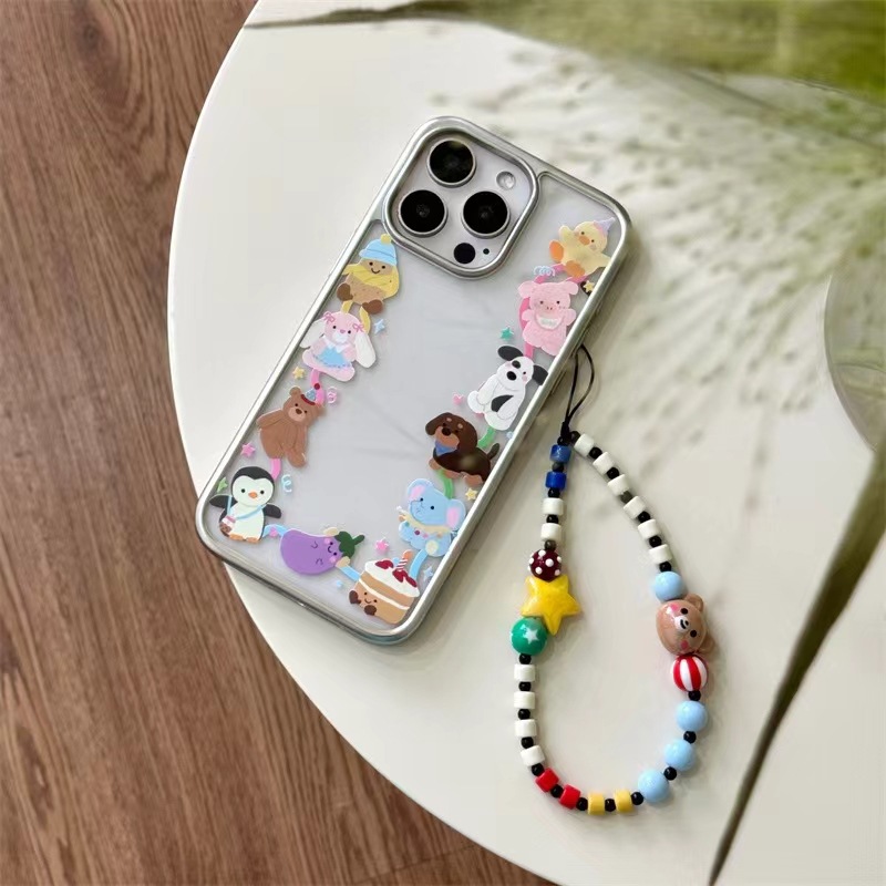 Perro salchicha de lunares acrílicos estilo ins para iPhone14/15ProMax Apple 13 funda para teléfono móvil 12 hembra 15