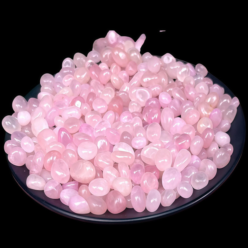 Piedra de lluvia natural colorida piedra rosa guijarro roca pequeña decoración acuario hidropónico de maceta