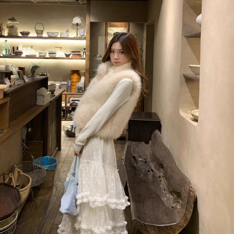 Madou Madofit Environmentally Friendly Fur Vest for Women 2025 New Fox Fur Versatile Mink Vest Vest Jacket