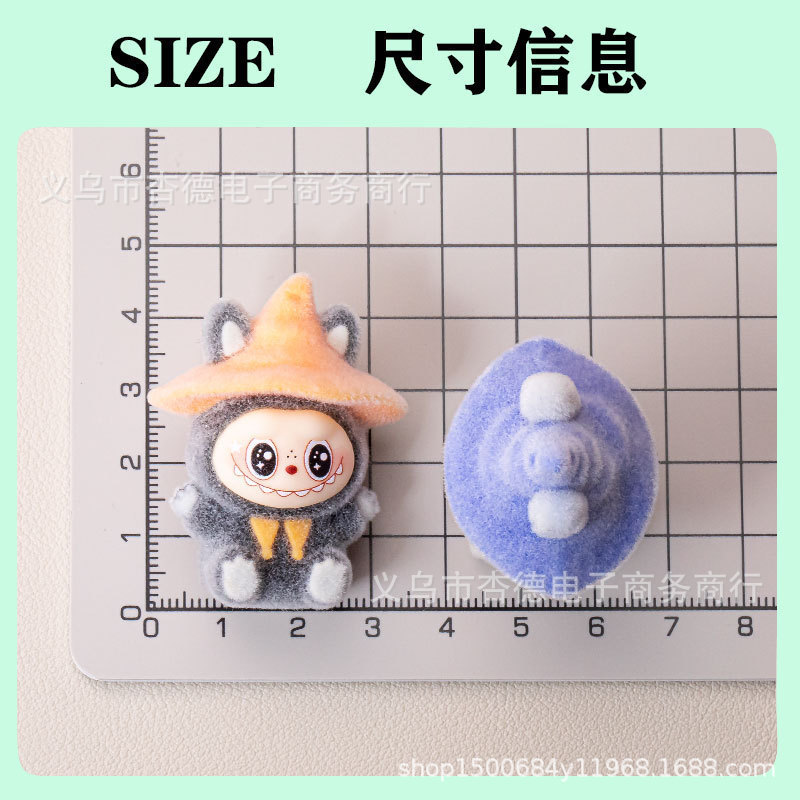 新しい植毛マジシャン Bubu トレンディな DIY 漫画三次元かわいい樹脂人形アクセサリー装飾卸売|undefined