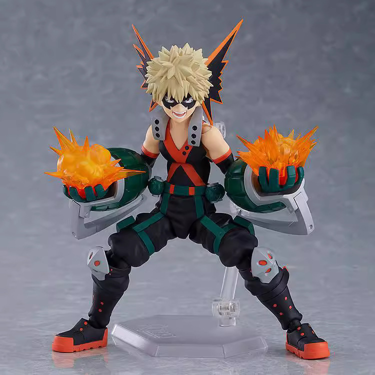 我的英雄学院 Figma 443 爆豪胜己 关节可动 模型盒装手办|undefined