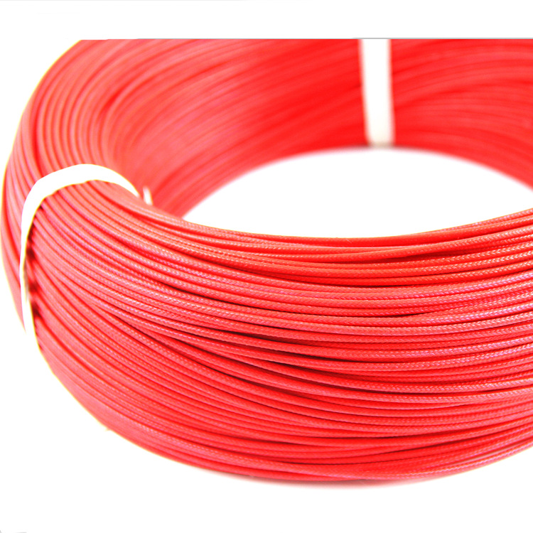 3122硅胶编织线0.3平方22AWG 耐200度高温玻璃纤维编织硅橡胶电线