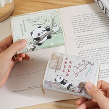 熊猫卡通印花零钱包2025新款卡包证件包收纳卡包多卡位银行卡卡套