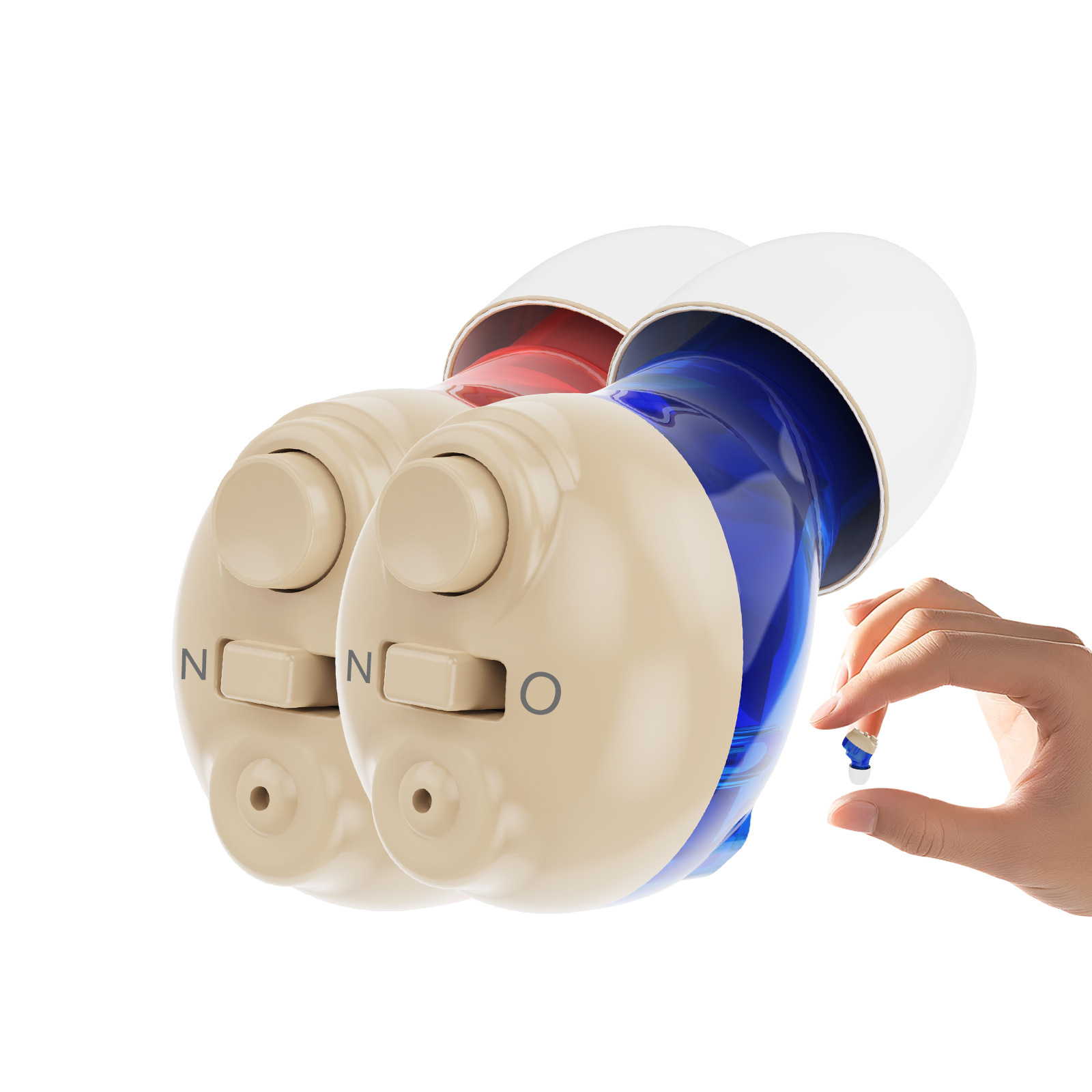 빨간색과 파란색 쌍