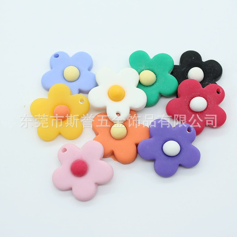 Matte accessories flower-shaped, hair accessory, socks, DIY