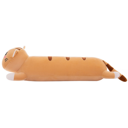 New soft down cotton happy cat pillow plush toy creative big lying cat pillow birthday gift wholesale