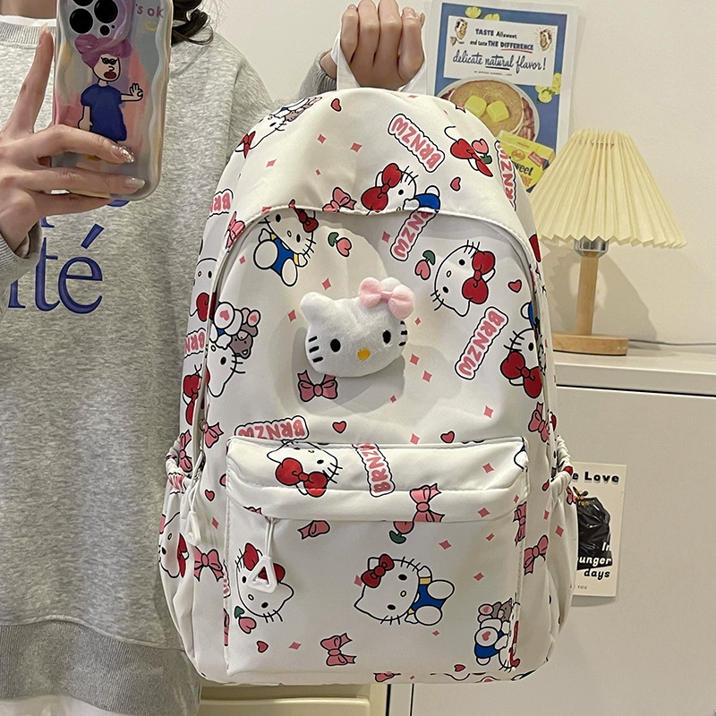 Выйди граффити Кэти сумка на плечо милая легкая дышащая и уменьшая нагрузку на плечевые ремни большой емкости студенческая школьная сумка рюкзак