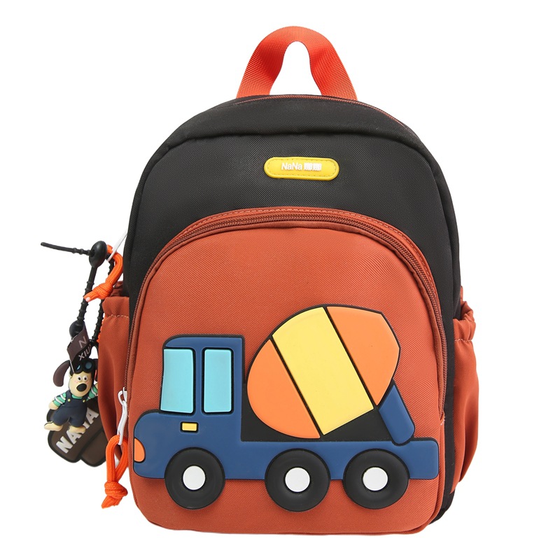 Bolsas escolares de gran capacidad para estudiantes de primaria, dibujos animados, excavadoras lindas, mochilas para niños y niñas, nueva ola de mochilas para niños transfronterizos