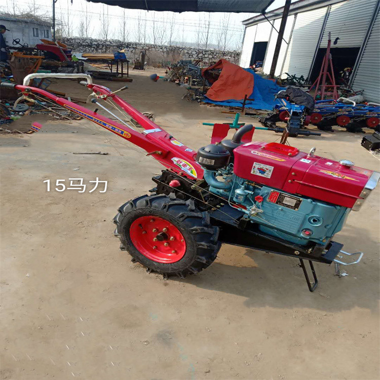 电启动功能手扶拖拉机耕田机 耕地犁地自走式旋耕机 开沟施肥机