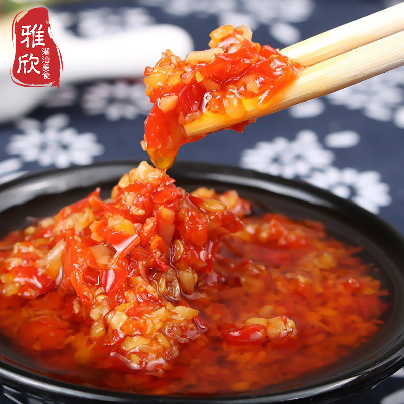 Huangmingji Chili Sauce Garlic 200G Chaoshan Specialty 4