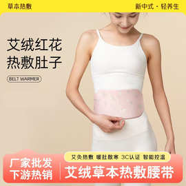 元达人热敷暖腰带暖腹艾绒护腰垫陈艾排寒暖肚艾草电热敷理疗带