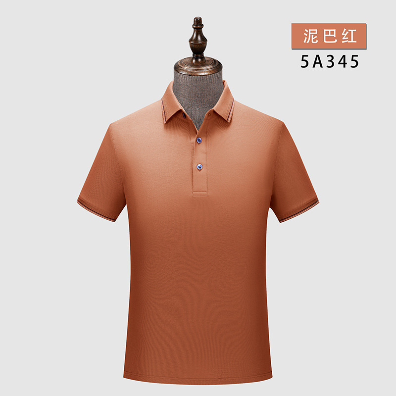 De gama alta 5A antibacteriano anticuerpo desodorante antiácaros verano hombres de manga corta de algodón solapa Camiseta polo logotipo impreso personalizado