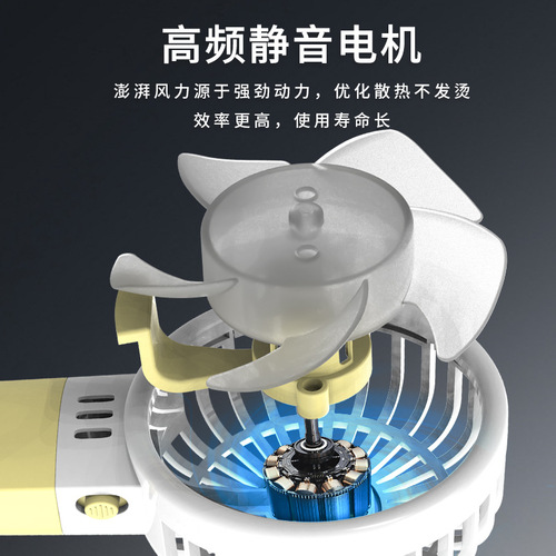 Summer Handheld Outdoor Fan with Stand Portable Student Dormitory Desktop Mini Cute Battery Fan Wholesale