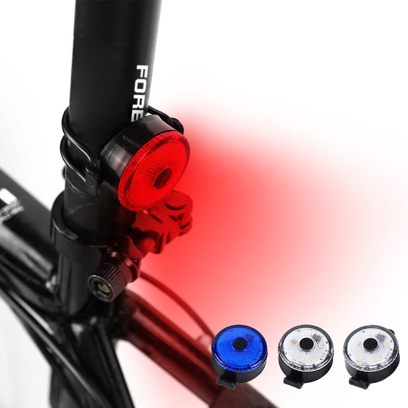 Nuevo cinturón de bicicletas creativas USB carga luz trasera bicicleta de montaña luz trasera al aire libre de montaña accesorios de equipo de bicicleta de noche