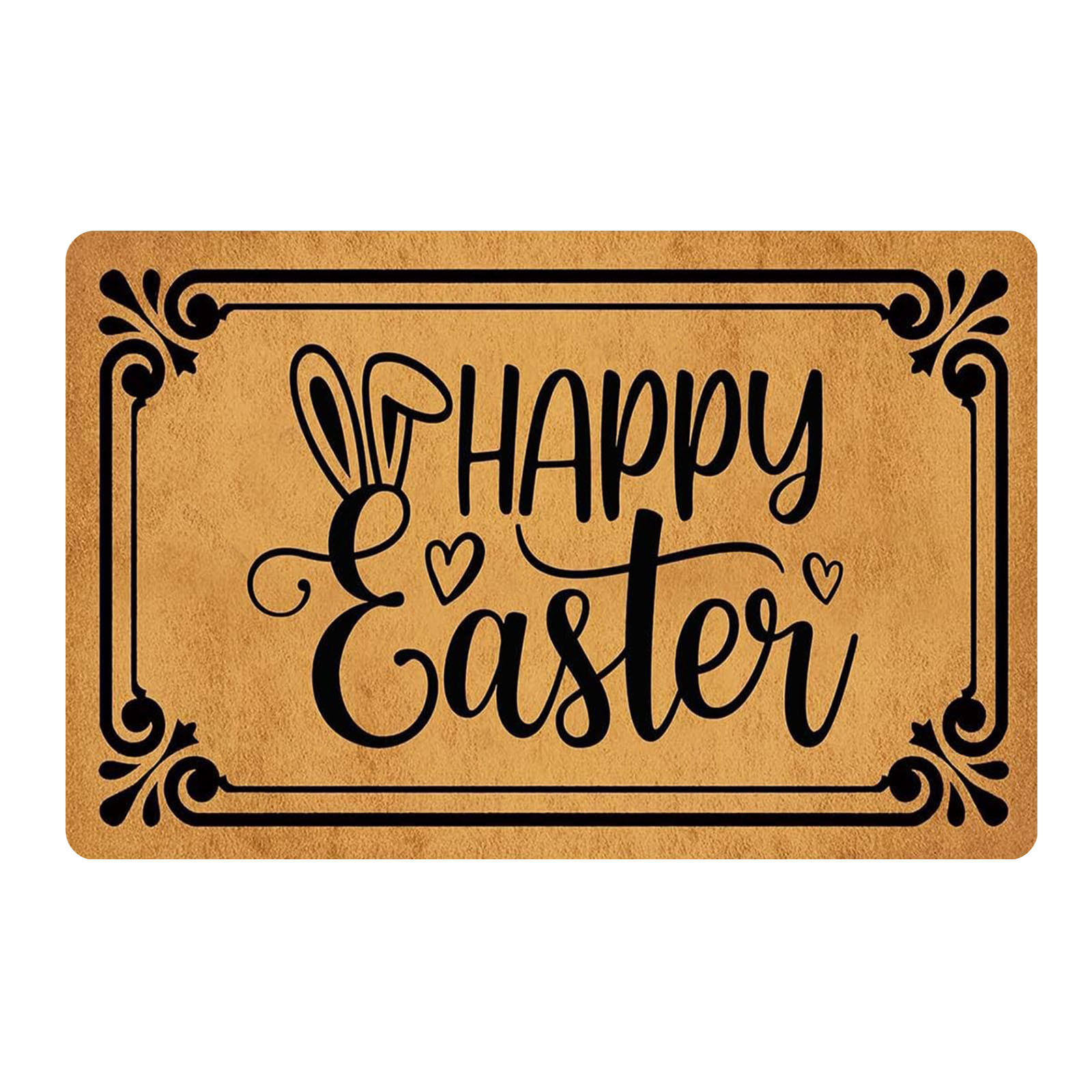 Transfronterizo de Amazon conejo de Pascua alfombra de piso decorativa Flor de camión alfombra de puerta de interior y exterior alfombra de pie de pasillo al por mayor