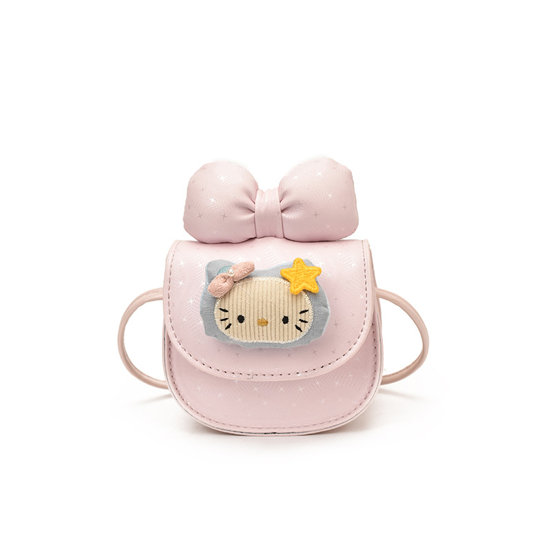 Bolsa infantil transfronteriza adorable gatito mini bebé mochila arco estrellas pequeñas bolsas accesorios para niños y niñas