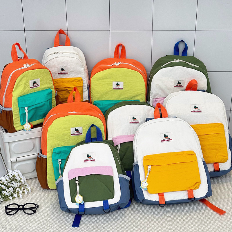 Nueva mochila de color para niños mochila de jardín de infantes para niños niñas viajes de ocio mochila ligera