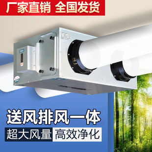 Two-Way Flow Fresh Air Ventilator Silent Air Supply and Exhaust Air Purification Integrated Home and Commercial Fresh Air Ventilator