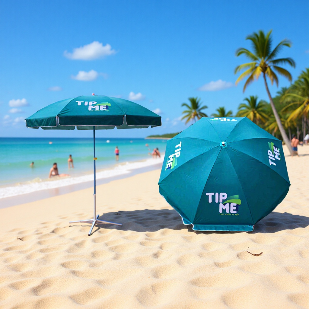 Outdoor Sunshade, Beach Round Umbrella, Sun Umbrella, Stall, Windproof and Rainproof Courtyard Umbrella, Wholesale Advertising Gift Umbrella