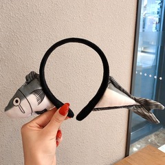 [ ] Funny Carrot Headband, "Salted Fish" Style—Headband for Wearing Over the Head, Face-Washing Hair Clip, Hairband, and Anti-Slip Hair Accessories for Women