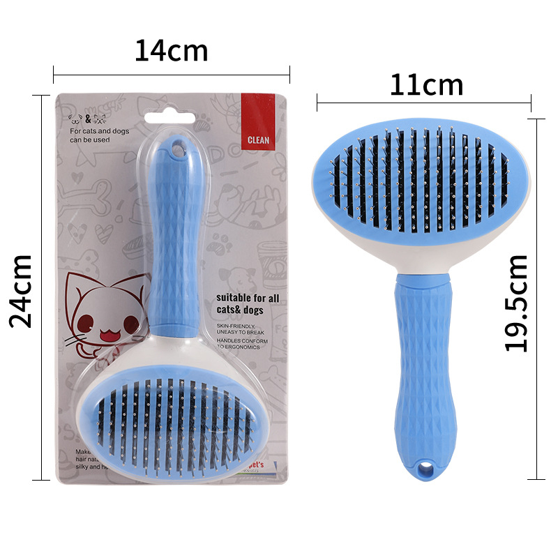 Mascota de un solo clic peine de depilación peine de eliminación de pelo de forma de mascota peine de gato depilación automática belleza peine de perro cepillo de pelo para mascotas