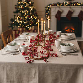 跨境亚马逊爆款红果藤条圣诞节装饰藤条仿真藤条工厂直发