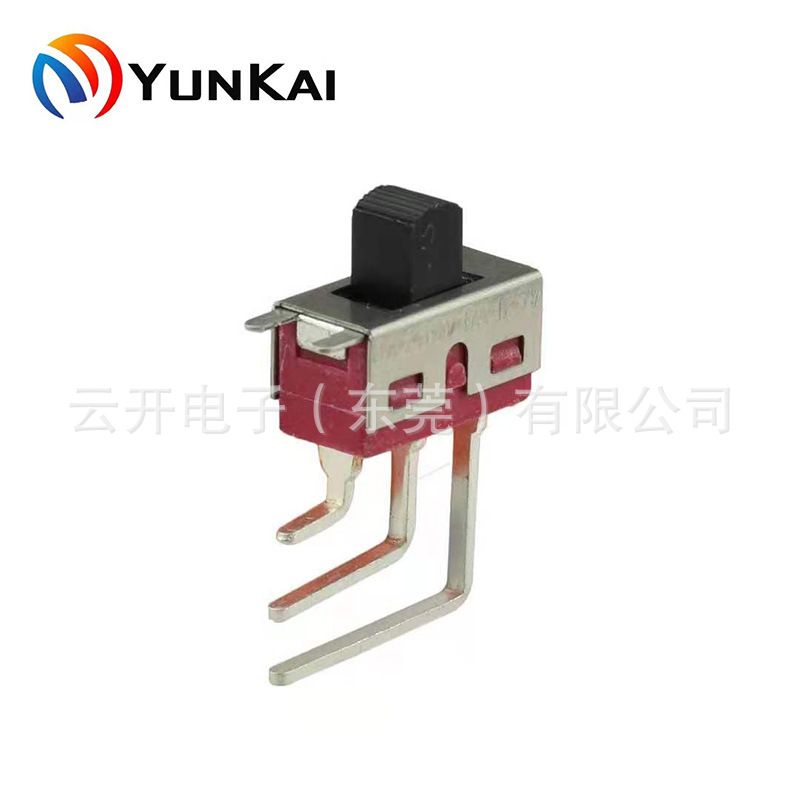 3A 250VAC 3脚 侧弯脚 2档3档滑动开关带支架 拨动开关