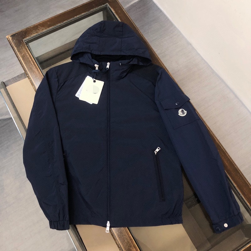 正确版mon蒙家男士抽绳连帽上衣服运动减龄休闲风衣外套专柜同款|undefined