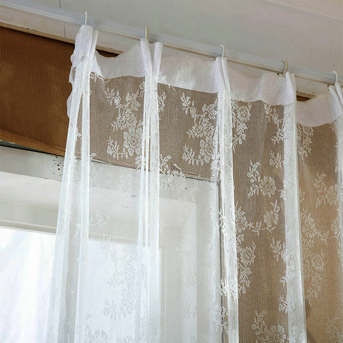 Product minimalist fresh breathable light-blocking curtain for bedroom balcony white sheer curtains