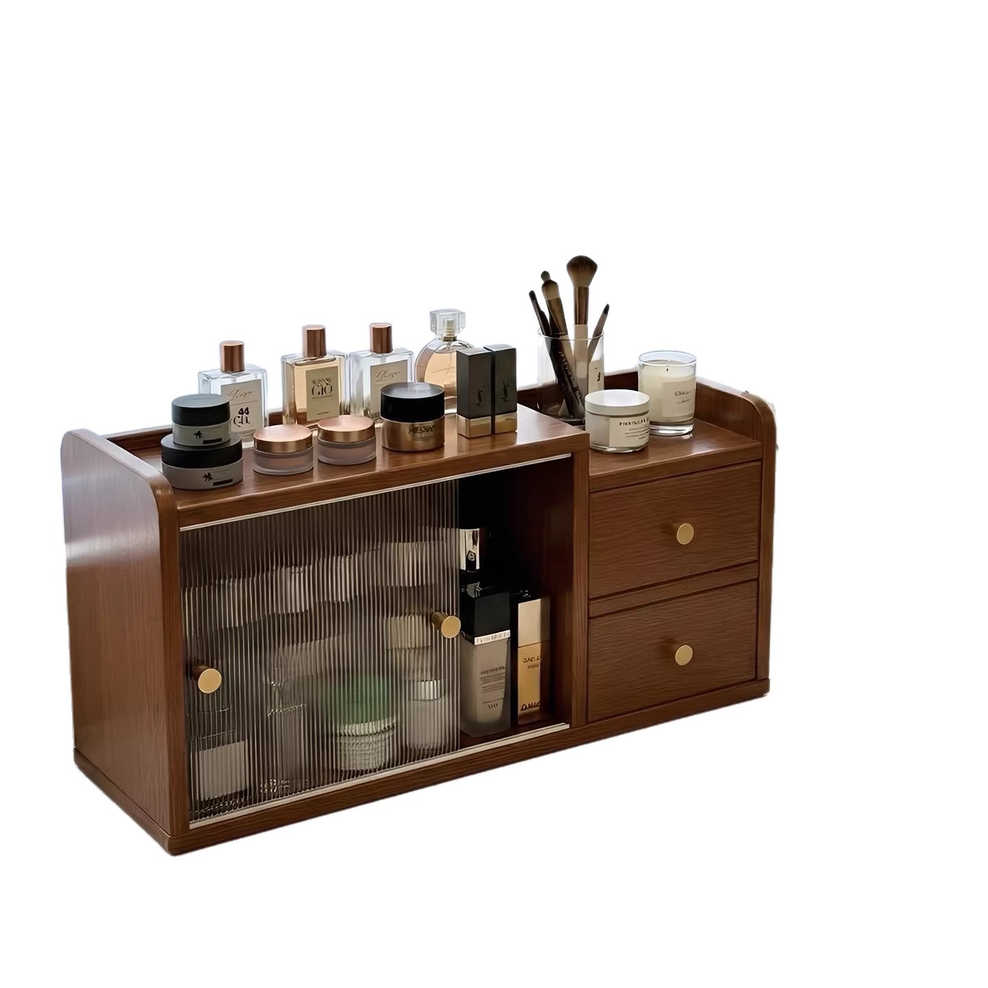 Caja de almacenamiento de cosméticos tablero rectangular acrílico estante de almacenamiento de productos de cuidado de la piel caja de acabado de comodidad caja de almacenamiento