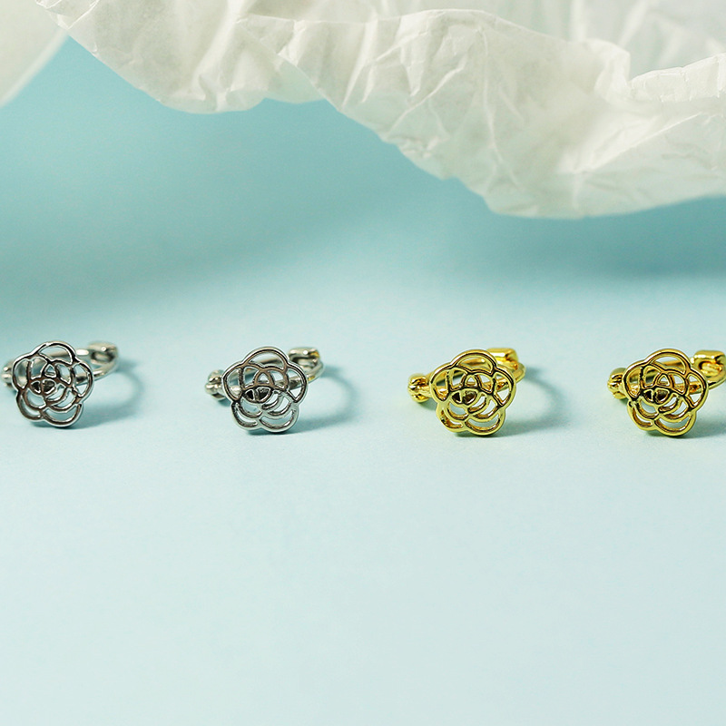 Rose Flower Earrings for Women 2022 New Style Trendy Retro High-End Simple Fashion Daily Korean Style Earrings