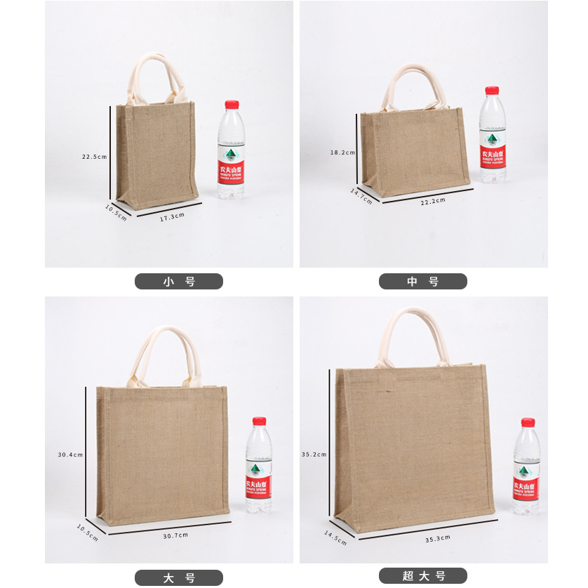 Bolso de lino No impreso en stock buen producto regalo Bolsa De yute algodón Lino Bolsa De yute bolso de lino pintado a mano DIY