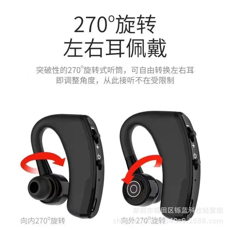 Classic Explosions OWS Single Ear Wireless Business Bluetooth Headset Ear-Hanging Charged Digital Display Long Endurance Not Ear Classic Explosions OWS Single Ear Wireless Business Bluetooth Headset Ear-Hanging Charged Digital Display Long Endurance Not Ear