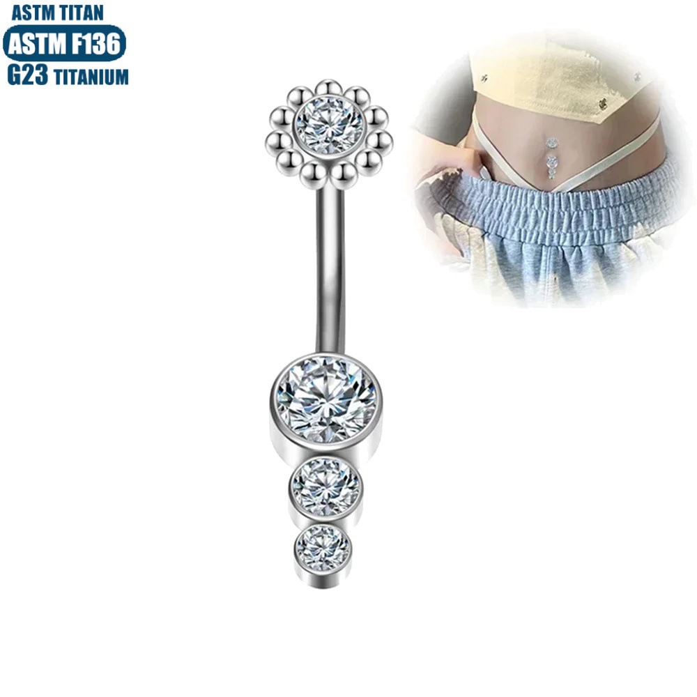 Pointed labret stud close-up product detail
