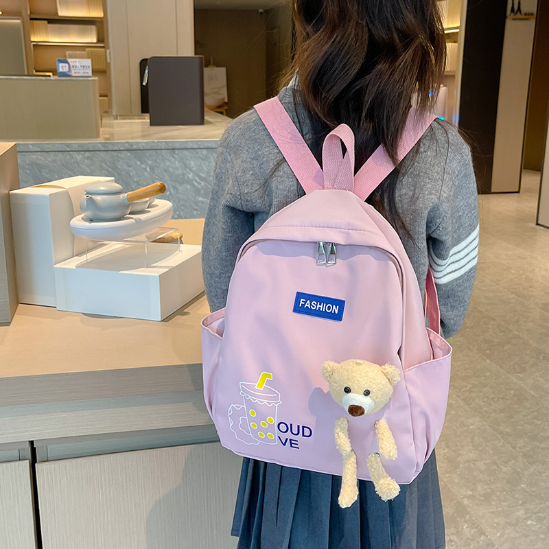 Wholesale kindergarten and primary school student backpacks, large-capacity plush toy backpacks, backpacks for children in large, medium, and small classes