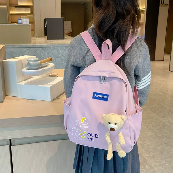 Wholesale kindergarten and primary school student backpacks, large-capacity plush toy backpacks, backpacks for children in large, medium, and small classes
