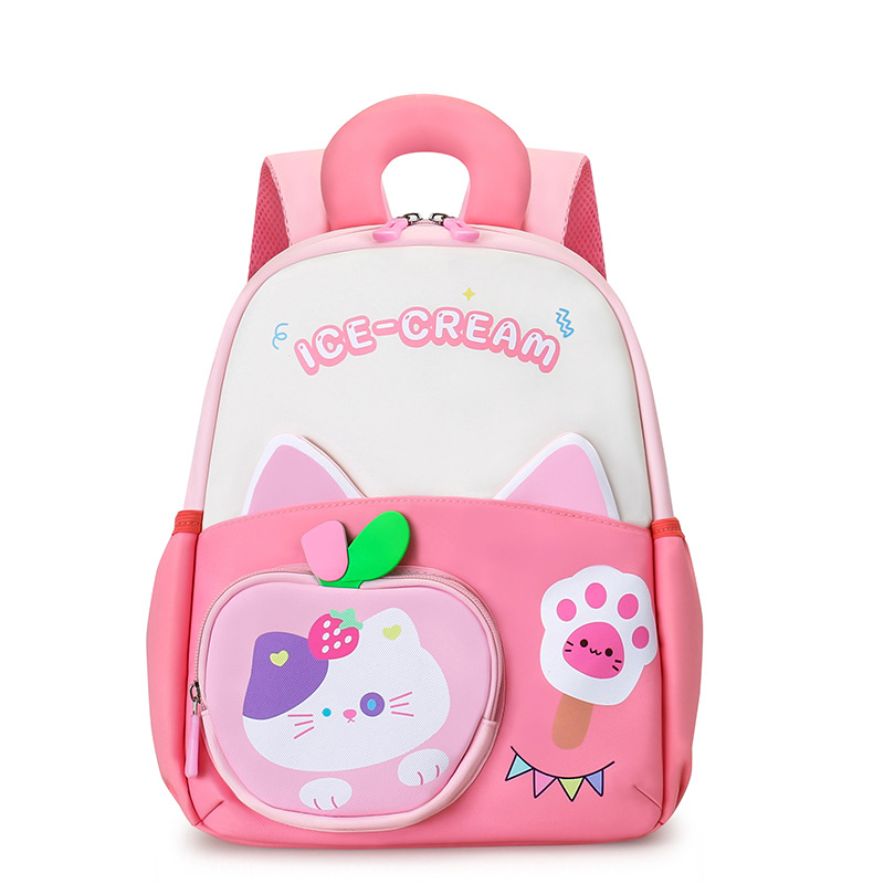 Caricatura lindo animal pequeño, mochila para niños y niñas, mochila infantil infantil, nueva mochila infantil transfronteriza