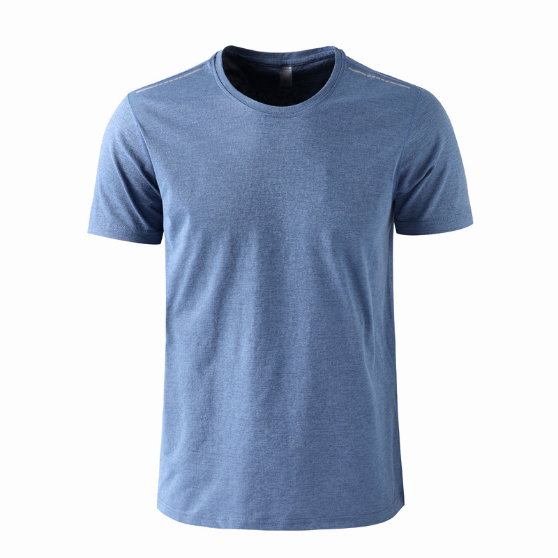 Al aire libre caminata rápida ropa de secado camiseta deportiva casual camiseta elástica de manga corta camiseta de maratón impresión camiseta