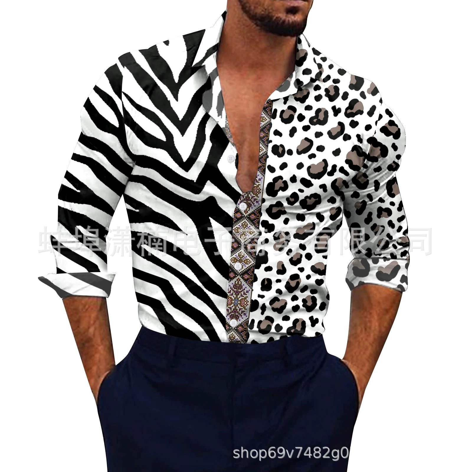 Fashionable shirt for leisure, long-sleeve, 2023, European style, oversize