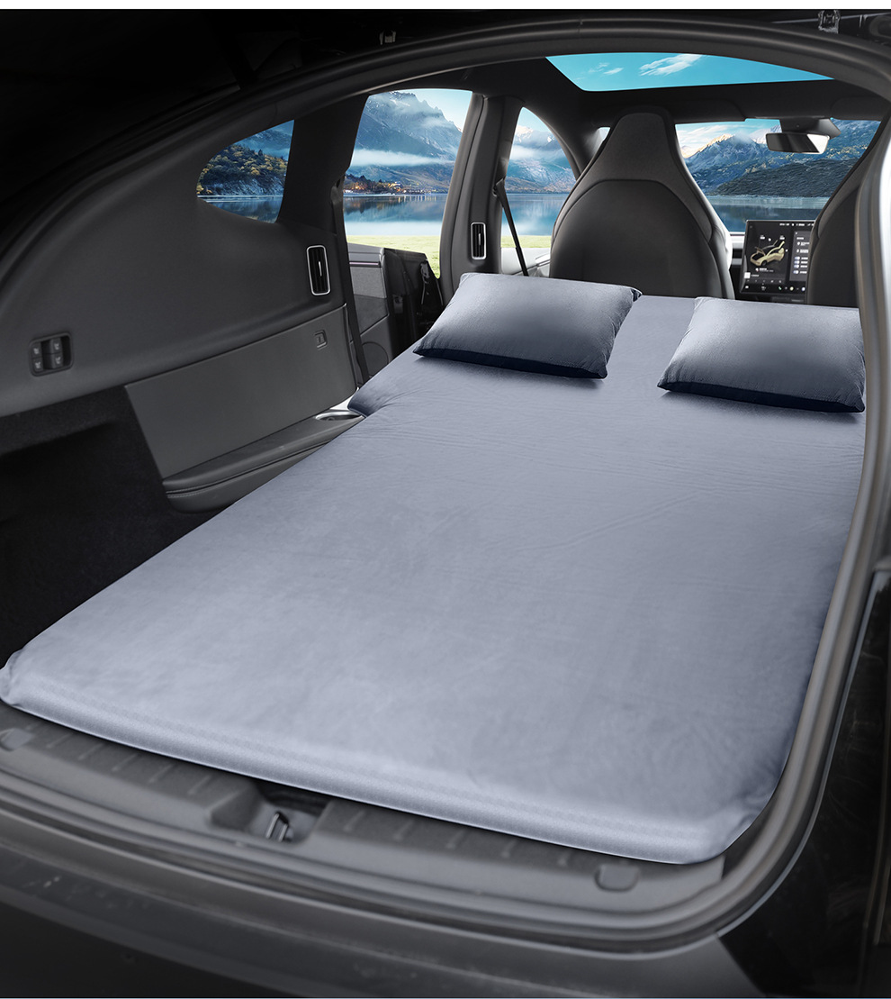 Tesla Model Yl Special Car Inflatable Mattress Camping Trunk Sleeping Pad Car-Mounted Slope Leveling Pad