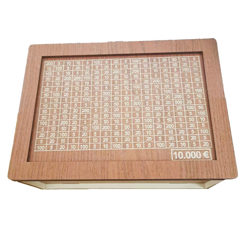 Caja de dinero transfronteriza con contador de la calidad de la casa Contador objetivo alcancía niños caja de regalo artesanías