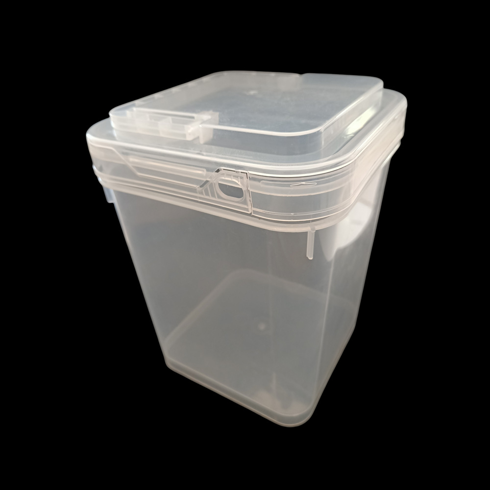 2.5升塑料提手方桶五斤宠物粮收纳保鲜盒透明药粉储放罐量大优惠