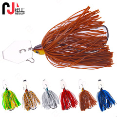 Lure Fake Hook with Lead Head Jig 16g 20g Compound Flash Silicone Grub Jig Lure
