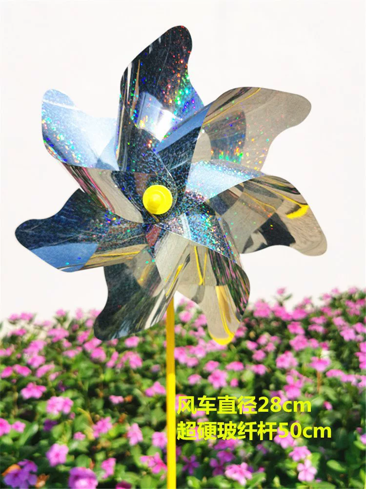 Colorful travel plastic windmill toy for camping