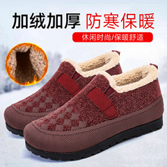 棉鞋女新款时尚雪地靴女靴舒适加绒加厚棉靴保暖靴子女轻便短靴